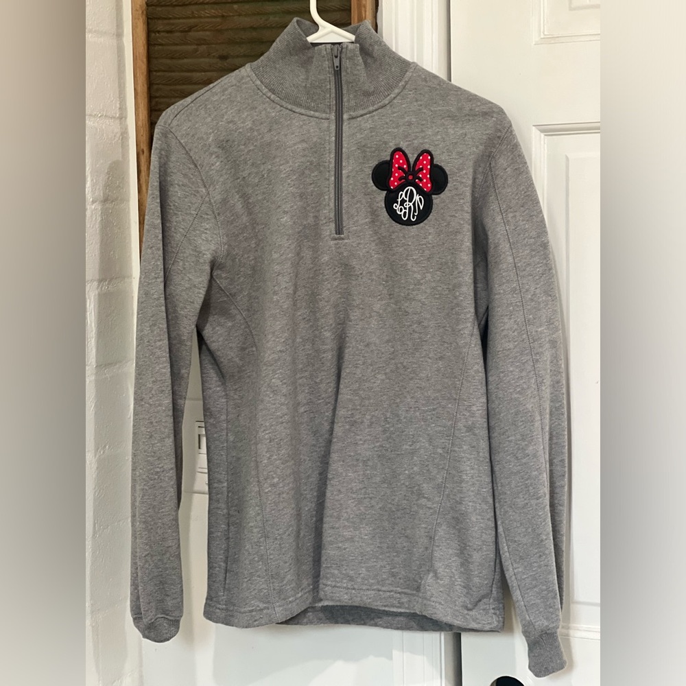 Monogrammed Minnie Half Zip Pullover SMALL